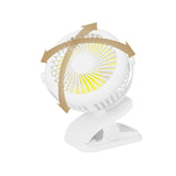 Desktop Fan - USB Rechargeable Clip On Fan, 360 Free Rotation Lower Noise Cooling Fan For Baby Carriage Stroller Cot Travel Cam