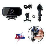 20W Car Wireless Charger Fold Screen Coil Qi Fast phone Holder Mount Charging Station For Samsung Galaxy Fold 4 3 2 iPhone