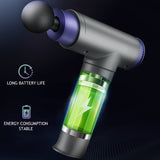 LCD touch screen massage gun muscle relaxation whole body relaxation fitness electric vibrator 6 massage head pain release