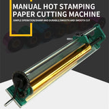 New 32inch 820MM Manual Gold Foil Slitter Cutter Hot Stamping Gilded Foil Paper PU Vinyl Cutting Machine