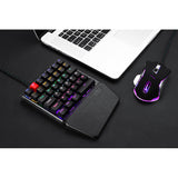 One-handed Mechanical Gaming Keyboard Left-handed Keypad for Mobile Phone PUBG Gamer
