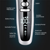 USB Rechargeable 4 IN 1 Hair Clipper Shaver 4D Triple Blade Head  Razors Nose Hair Trimmer Facial Cleaning brush Beard Trimmer