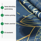 185*63cm Double Layer Non-Slip Fitness Mat Digital Portable Printing Protection Yoga Exercise Pad with Position Line Gymnastics