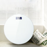 Bathroom Scales Floor Body Weight Scale Round Toughened Glass LED Digital Electronic Weighing Scales Bath Scale