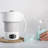 Foldable Electric Kettle 600ML Silicone Kettle Boiling Water Heater Portable for Tea Coffee Hot Drinking Travel