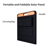 100W USB Outdoor Solar Panel Bag Portable Solar Power Recharger Mobilephone Folding Removable Solar Panels Recharging Tool