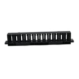 1U 12-Speed Server Cable Management Rack, 19Inch Network Rack Trunking Duct Panel, Network Cable Organizer