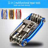 High Quality 11 In 1 Mini Repair Pocket Folding Tool Bicycle Moutain Road Bike Tool Set Cycling Multi Repair Tools Kit Wrench