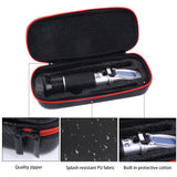 Yieryi Handheld 28-62% Brix Sugar Meter Refractometer High Concentration Of fruit For Cutting Fluid with black bag