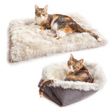 Cat Bed Pet Mat Dual Purpose Kennel Cat Mat Long Hair South Korean Velvet Cat Mattress Pet Bed Autumn And Winter Litter Mat