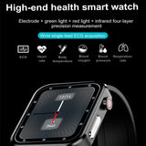 Men PPG ECG E86 Smart Watch With Body Temperature Heart Rate Blood Pressure Monitor Smartwatch 1.7inch Women Sport Watch