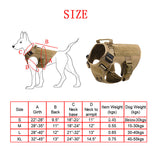 Dog Tactical Harness Training Working Adjustable Metal Buckle High Quality Nylon Material Vest for Large Dogs German Shepherd
