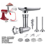 2022 Kitchen Meat Grinders Sausage Stuffer Attachment For Kitchen Aid Stand Mixer Kitchen Appliances Kitchen Dining Bar Parts