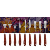 9 pieces/set of stainless steel palette knife oil painting texture knife acrylic paint paint color mixing professional art tools