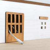 Creative Plug-In Board Wire Storage Box TV Cabinet Plug-In Plug Blocking Decorative Desktop Finishing Desk Organizer