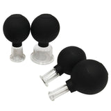 1 Set of 4pcs Vacuum Cupping Cups Back Body Massager Household Suction Vacuum Can (Brown)