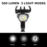 Dropship-Multifunctional Bike Lights Set Lights with Phone Holder 4 in 1 Front Bike Light Bike Headlight Waterproof Adjustable
