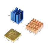 12 pcs Lot Raspberry Pi 3 Heat Sink Copper Aluminum Heatsink Radiator Cooler Kit for Raspberry Pi 3B+ Plus 2
