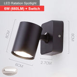 New LED Wall Lamps 90° Folding 350° Rotation 6W Soft Lights Make a Good Reading Environment For You Suitable For Various Scenes