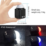 60 Meter Underwater LED Photography Fill Light Waterproof Diving Fill LED Light for GoPro HERO9 HERO8 Insta360
