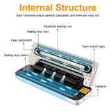 Electric Vacuum Sealer Packaging Machine for Home Kitchen Including 10pcs Food Saver Bags Commercial Vacuum Food Sealing