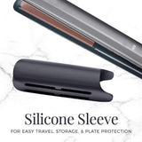 S8590 Keratin Therapy Ion Ceramic Plates Flat Iron 2 in 1 Hair Straightener With Digital High 450F Temperature Smart Sensor
