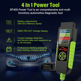 4 IN 1 Car Battery Analyzer OBD Voltage Electric Leakage Detection Cranking Charging Circut Tester Auto Diagnostic Scanner Tool