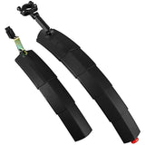 Bike Fenders,Retractable Mudguard for Road Mountain Bike, Adjustable Bike Mudguard with Flashing Tail Light