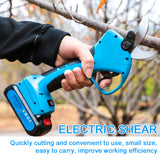 KKMOON 21V Cordless Pruner Brushless Motor Electric Pruning Shear 40mm Efficient Fruit Tree Bonsai Pruning Branches Cutter