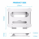 Laptop Stand Height Adjustable Aluminum Laptop Riser Holder Portable Ergonomic Notebook Mount Up to 17'' for MacBook Air Pro