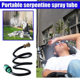Universal Serpentine Water Mist Landscaping Outdoor Greenhouse For Garden Spray Tube Summer Portable Flexible Hose Cooling Stand