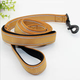 Dog leash Nylon High quality 1.5m Double-layer reflective traction rope safety small big german shepherd bulldog dog accessories