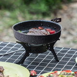 Lightweight Collapsible Nonstick Omelet Camping Pan Outdoor Frypan Folding Quick Heating Omelet Maker Fry Pan for Camping Hiking