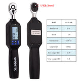 ES2-006AN 1/4 Inch Digital Torque Wrench with Backlight Sound LED Alarm Real-time Peaks Four Units Switching Torque Wrench