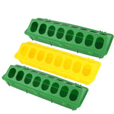3pcs Flip Top Chicken Feeder For Pigeon Quail No Waste Food Dispenser Slot