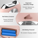 Electric Automatic Nail Clippers Trimmer Manicure for Adults Baby Nail Cutter Pedicure Finger Toe Scissors Nail Debris Container