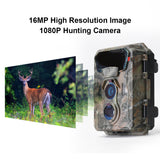 KKMOONOutdoor Trail Camera Night Vision Tracking Infrared Sensing Wild Camera 16MP Image 1080P 0.4s Trigger Time Hunting Camera