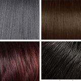 Wigs Ladies Long Curly Hair Black Slanted Fiber Head Cover Wigs