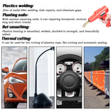 100W Plastics Welding Machine Panel Crack Repair Kit Thermal Cutting Hot Stapler Plastics Hole Repairing Tool with 4 Boxs Staple