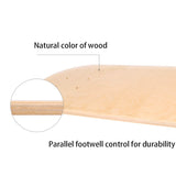 1 Piece Pet Skateboard Deck Surf Skate Board Land Carver 7 Plies Maple Wood