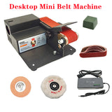 Multifunctional Household Electric DIY Desktop Mini Belt Machine Mini Fixed Angle Grinder Polishing Artifact with Accessories