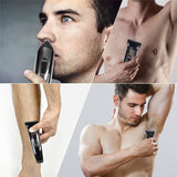 17 piece grooming kit electric shaver for men body shaving machine beard hair trimmer electric razor rechargeable 100-240v