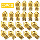 10/20pcs 3d Printer Accessories Nozzle Accessory Mk8 0.4mm For Cr-10 For Ender 3 For Anet A8 Perfectly Circular And Thread Size