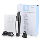 Rechargeable Pet Nail Grinder Dog Nail Clippers Painless USB Electric Cat Paws Nail Cutter 3 Speed Hair Grooming Trimming Tools