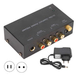 Phono Turntable Preamp Stereo RCA Input RCA Output Low Noise Record Player Amplifier with Independent Knob 100-240V