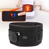 Electric Belly Waist Massager Hot Compress Waist Belt Pain Relief Therapy lumbar Support Heating Vibration Thermal Pad Band