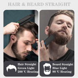 Beard Straightener for Men Faster Heated Rechargeable Beard Straightening Comb Electric Portable Men’s Hair Styling Brush