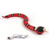 Smart Cat Toys Interactive Sensing Snake Eletronic Cat Teaser Indoor Play Kitten Automatic Toy For Cats Kitten USB Rechargeable
