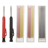 2Pcs Carpenter Mechanical Pencils 18Pcs Pencil Leads Carpenter Architect Working Tool For Drawing Making Scribbling