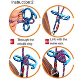 Rock Climbing Descender OX Horn 8 Descend Ring Downhill Eight Ring With Bent-ear Rappelling Gear Belay Device Equipment 50NG